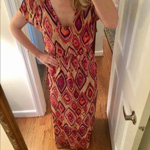 Trina Turk Pink Patterned Maxi Dress